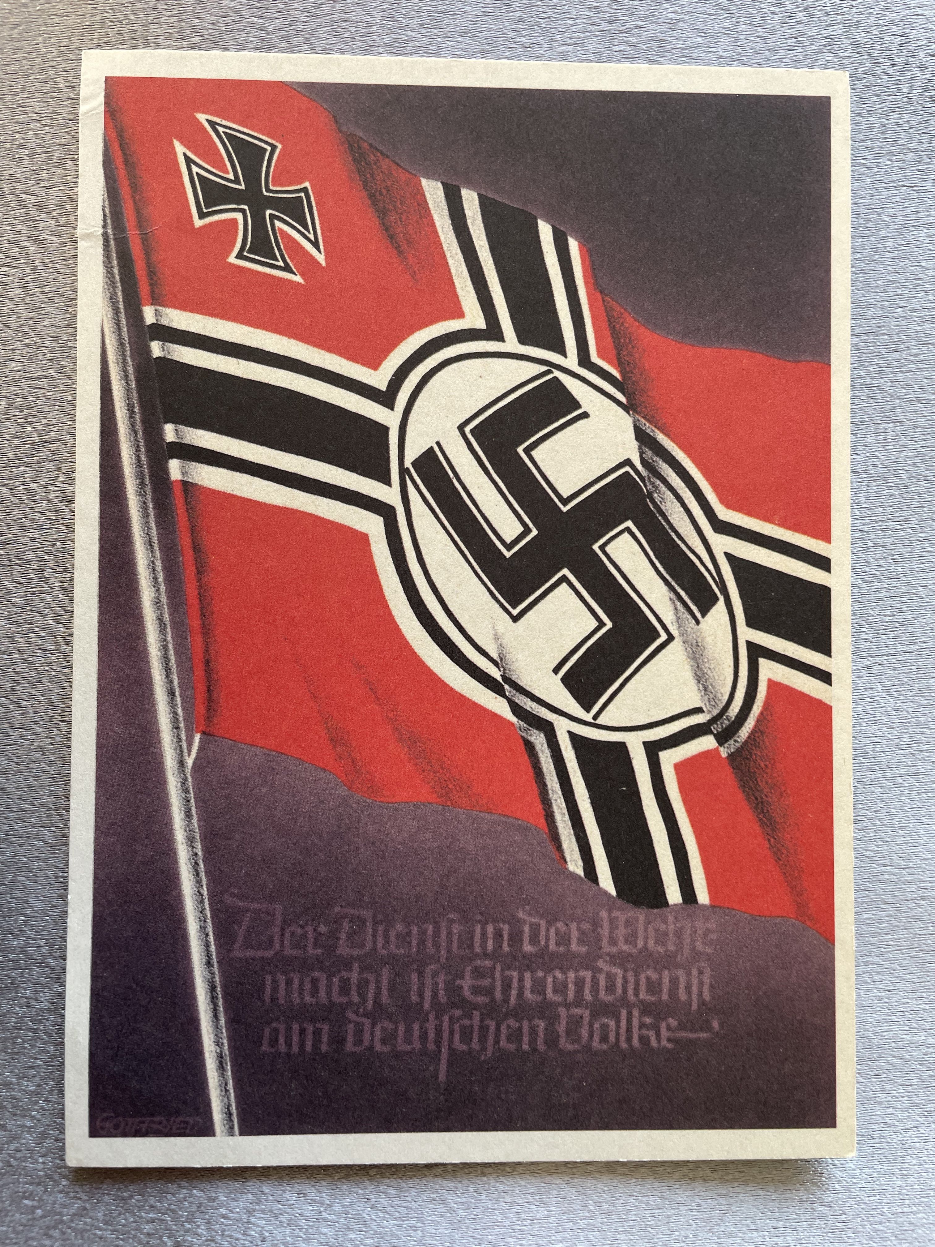 Fahnen und Standarten der Deutschen Wehrmacht Postcard #14971 