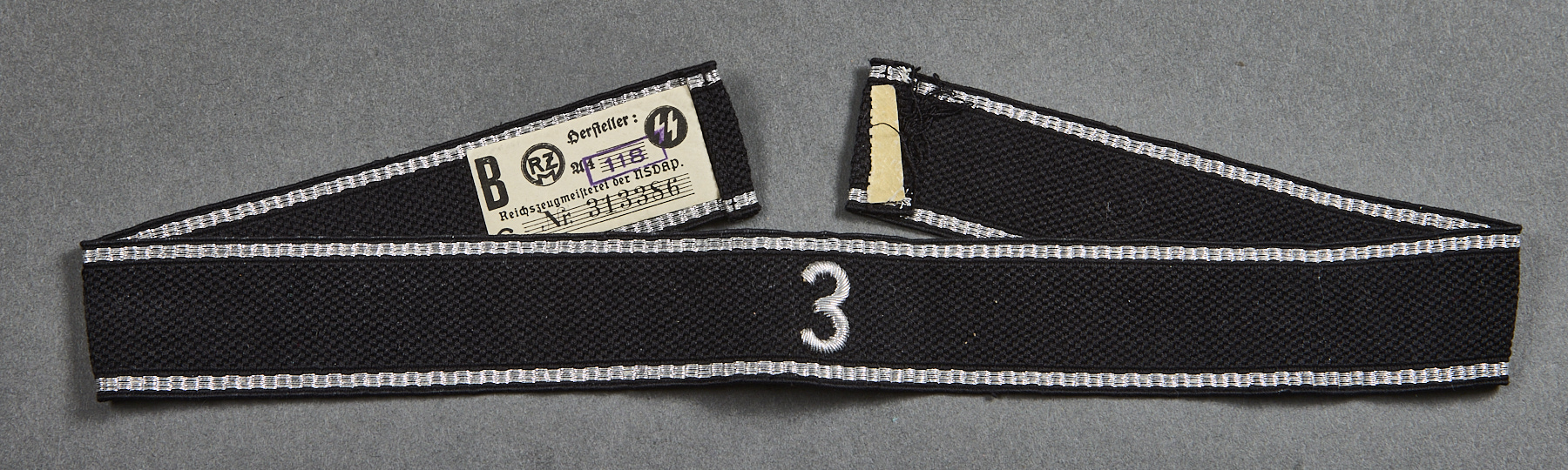 Allgemeine SS Standarte 3 Cuff Title #21644 