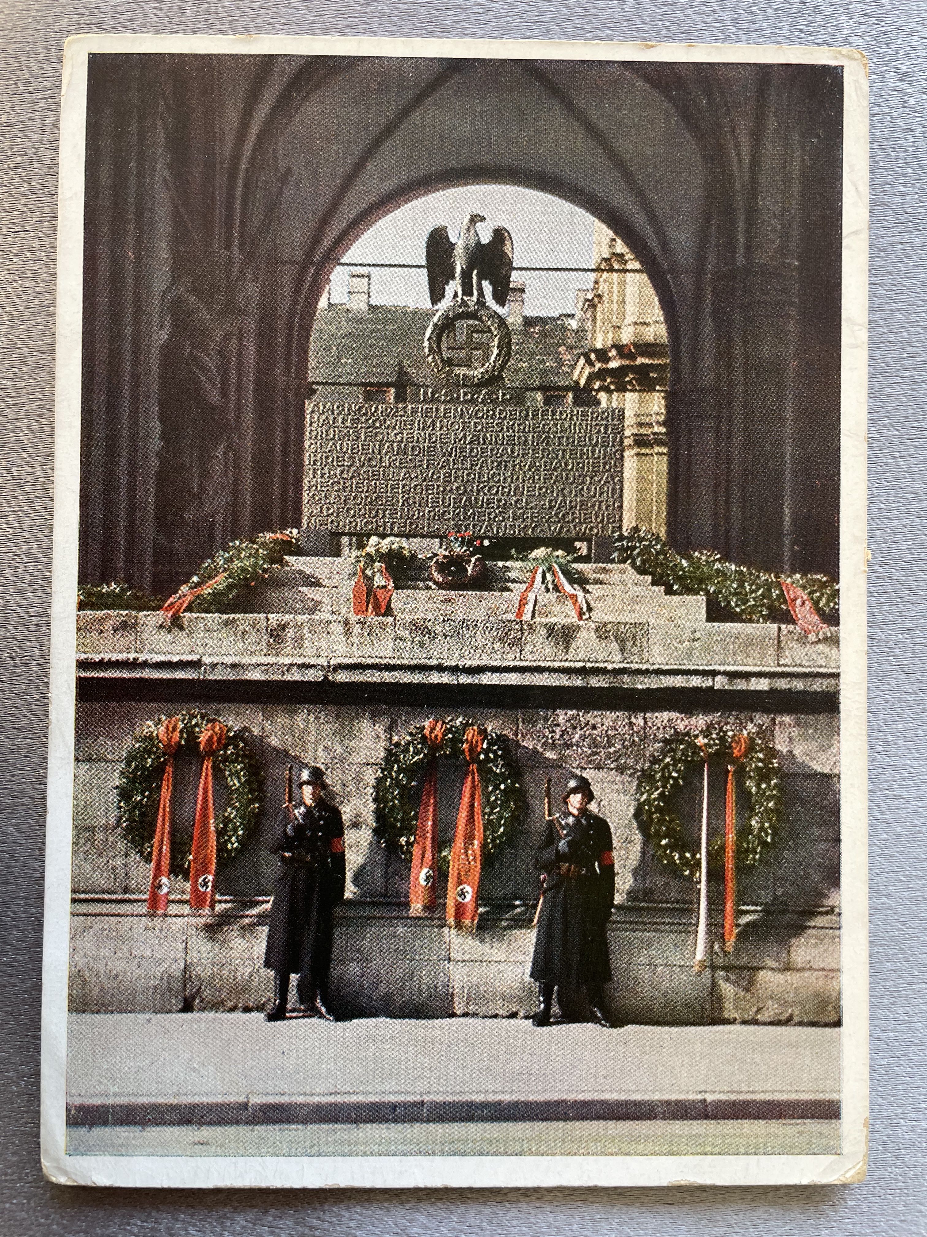 München Feldherrnhalle Mahnmal Postcard #14976 