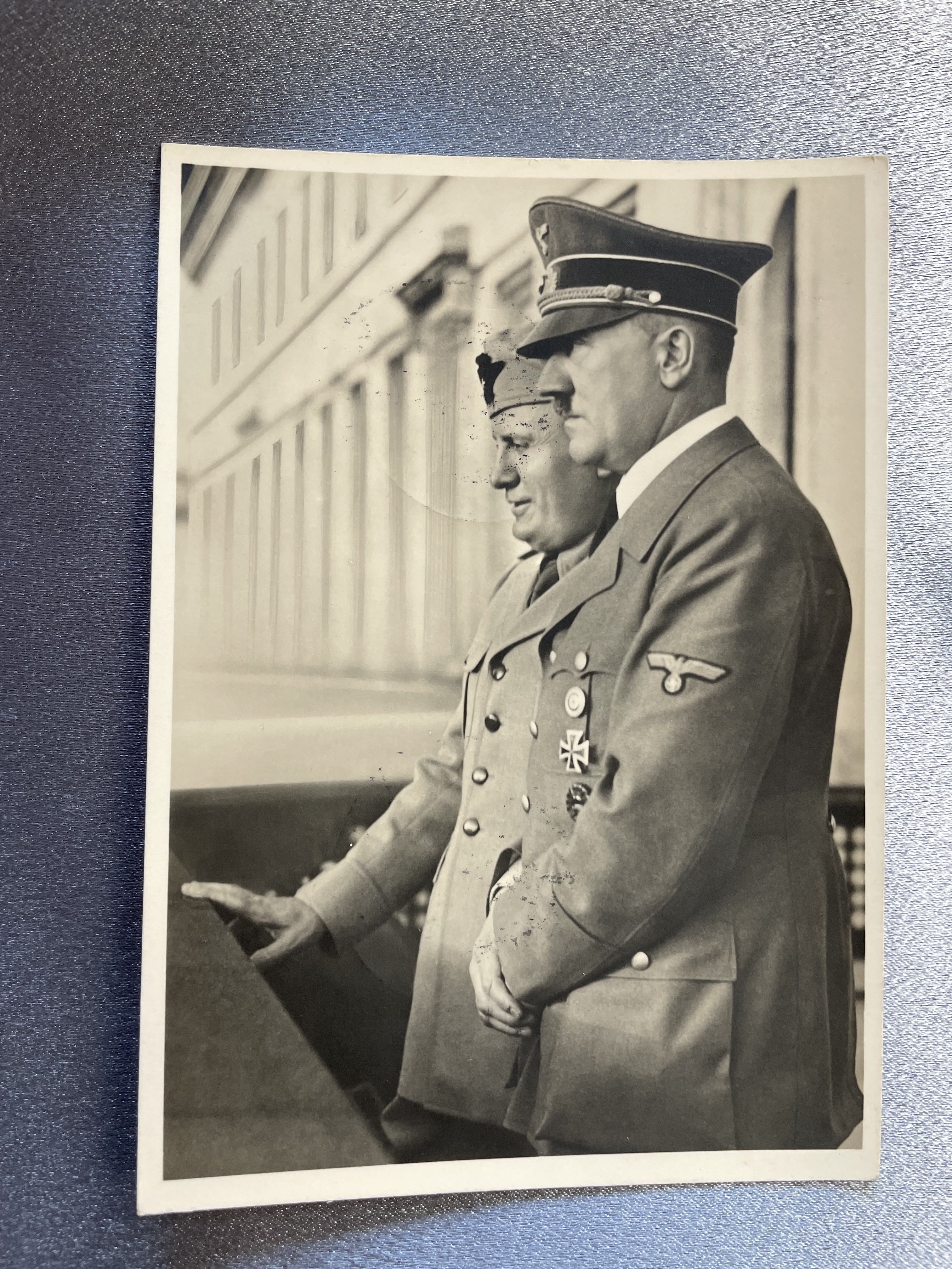 Hitler Mussolini Postcard #15170 