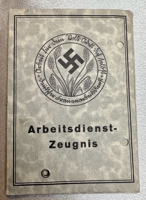 Arbeitsdienst-Zeugnis Deutscher Frauenarbeitsdienst #16349 