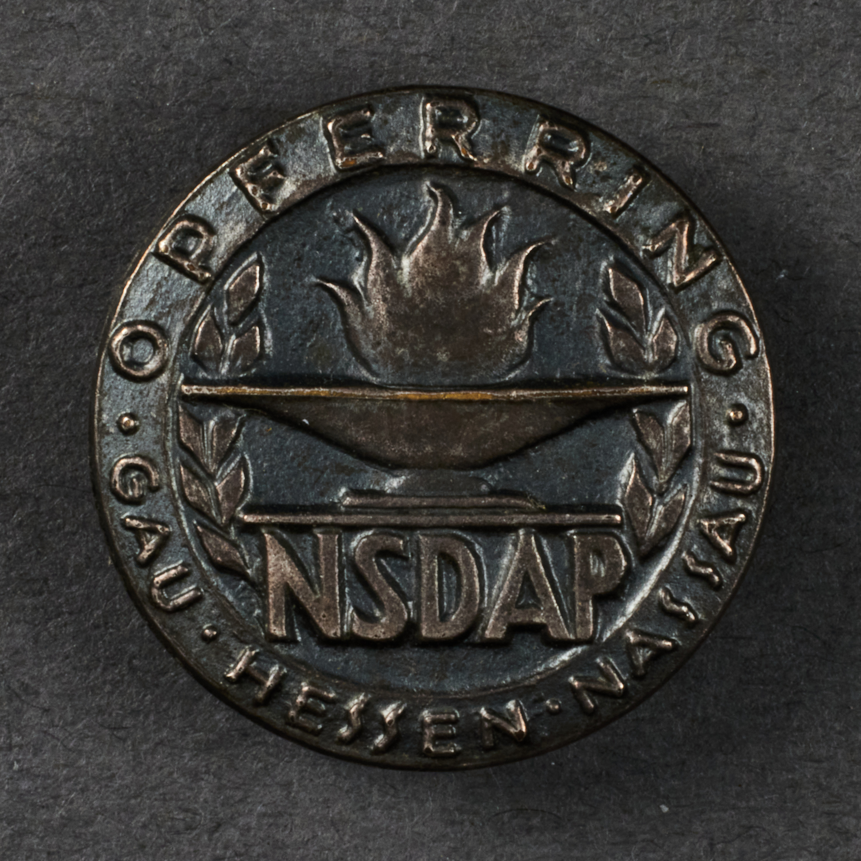 NSDAP Gau Hessen Nassau Opferring Tinnie #20584 