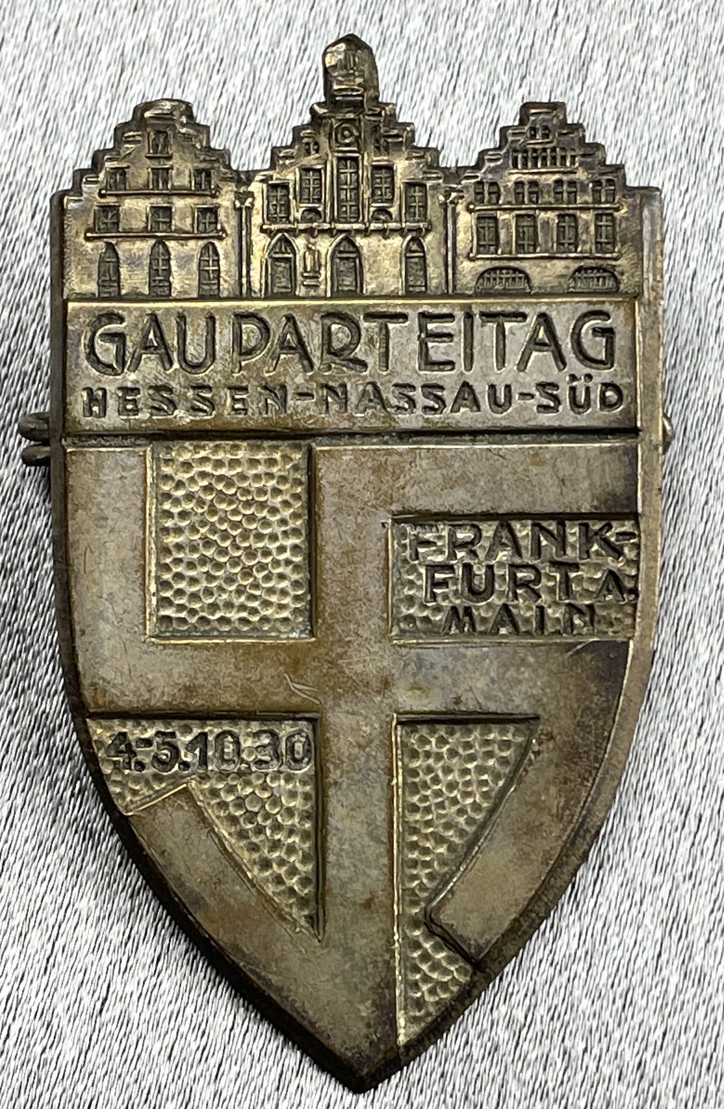 Gauparteitag Hessen-Nassau-Süd Frankfurt am Main 4.-5. 30 Tinnie #15286 