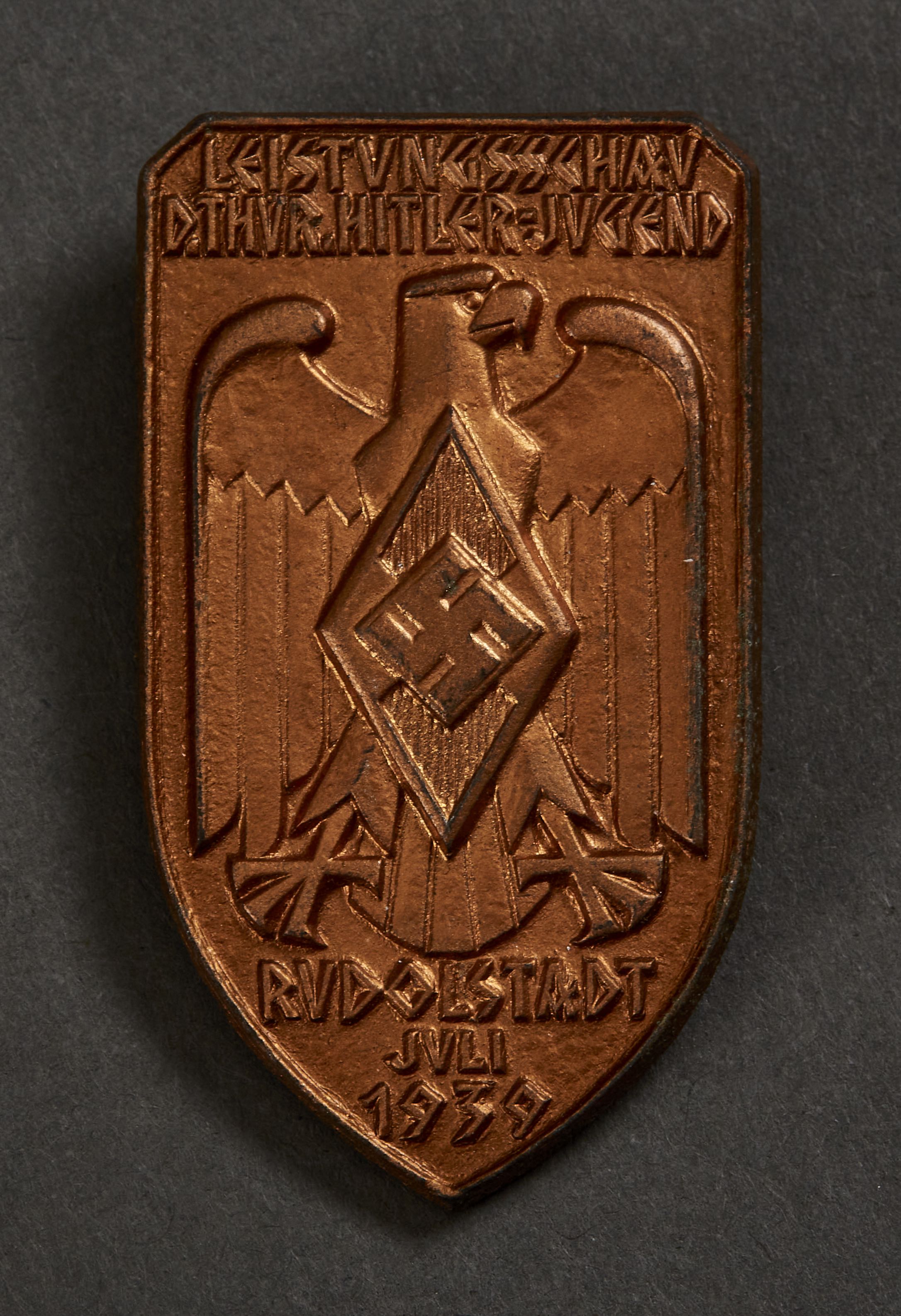 Leistungsshau d. Thür. Hitler Jugend Rudolstadt Juli 1939 Tinnie #15571 