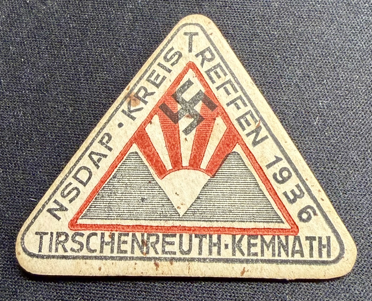 NSDAP Kreistreffen 1936 Tirschenreuth-Kemnath Tinnie #20597 