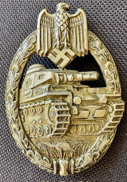 Panzer Assault Badge in Silver #17770 
