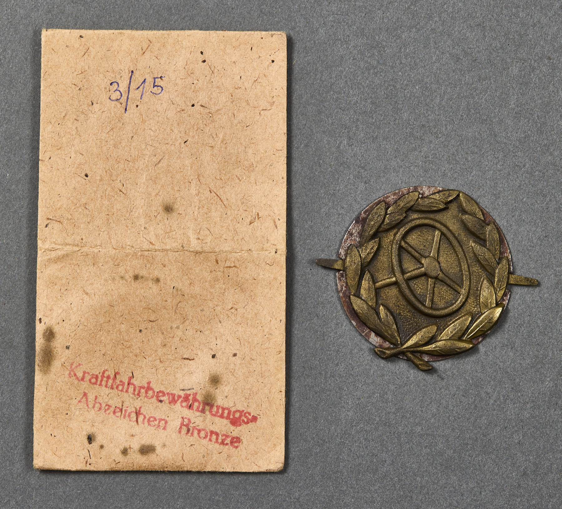 Motor Transport Qualification Badge in Bronze #22344 