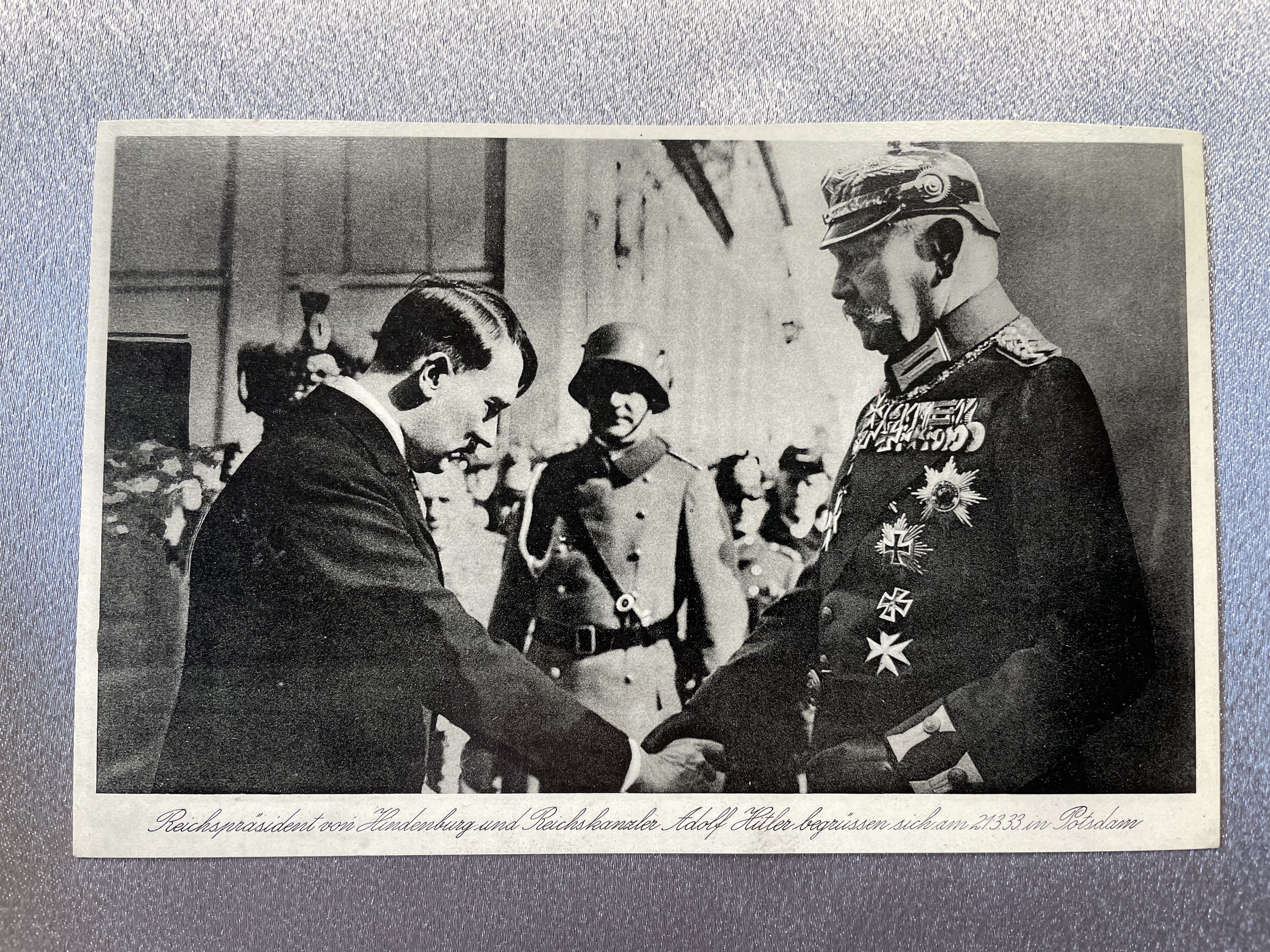 Hitler Hindenburg Postcard #15035 