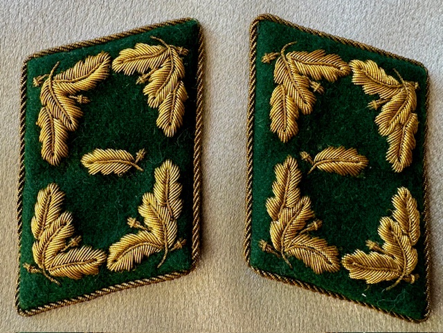 Reich Forestchutz Oberlandforestmeister Collar Tabs #18234 