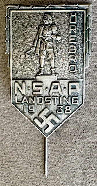 Swedish N.S.A.P. Landsting Orebro 1938 Stickpin #19765 | Product