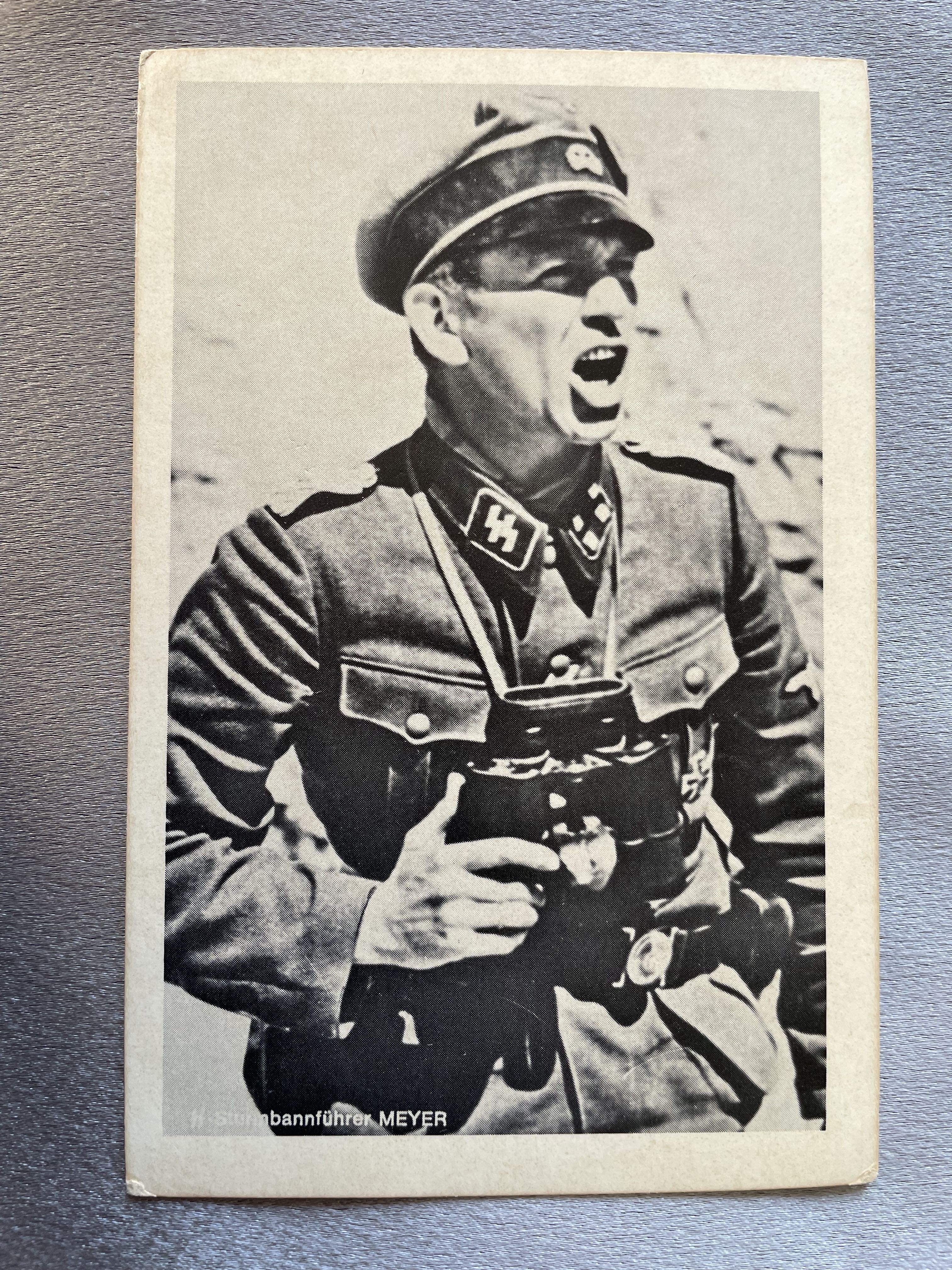 SS Sturmbannführer Meyer Postcard #14966 