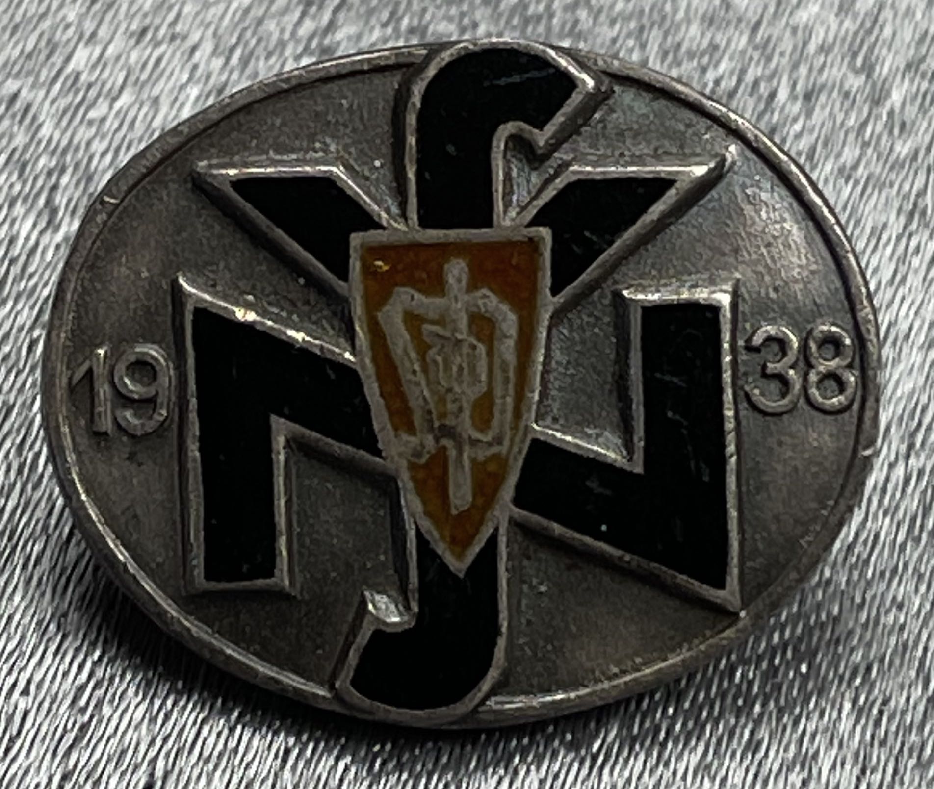 SdP (Sudetenland) National Socialist People\'s Welfare (NSV) Leader\'s Badge 1938 #15508 