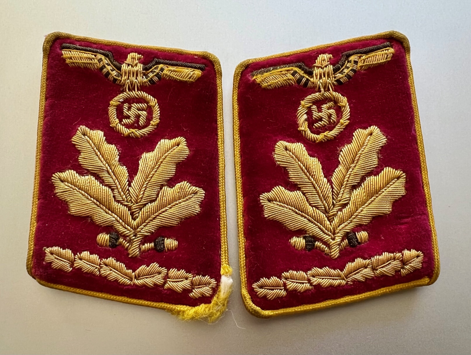 Reichsleitung Oberbefehlsleiter Collar Tabs #16305 