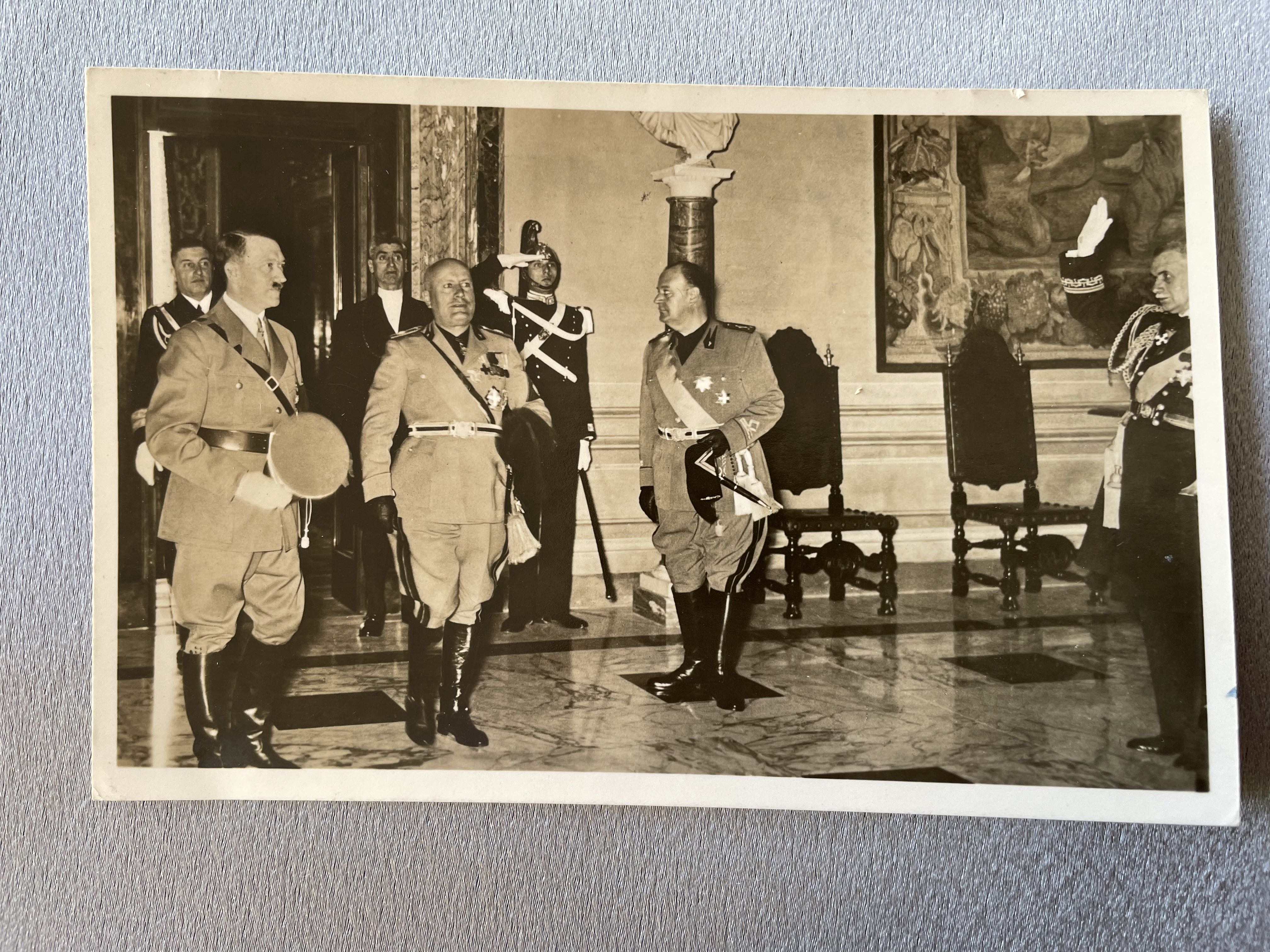 Der Führer und der Duce Postcard #14941 