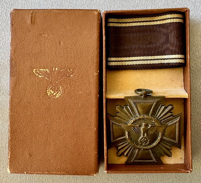 NSDAP 10 Year Long Service Medal, Cased #17703 