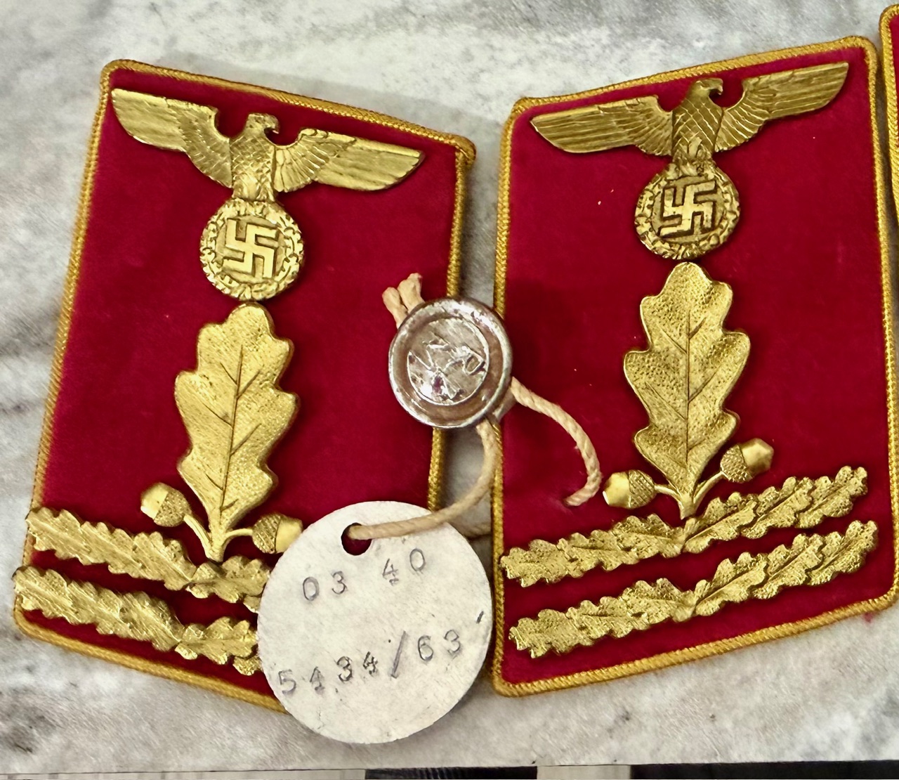 Reich Hauptabschnittsleiter Collar Tabs #20196 