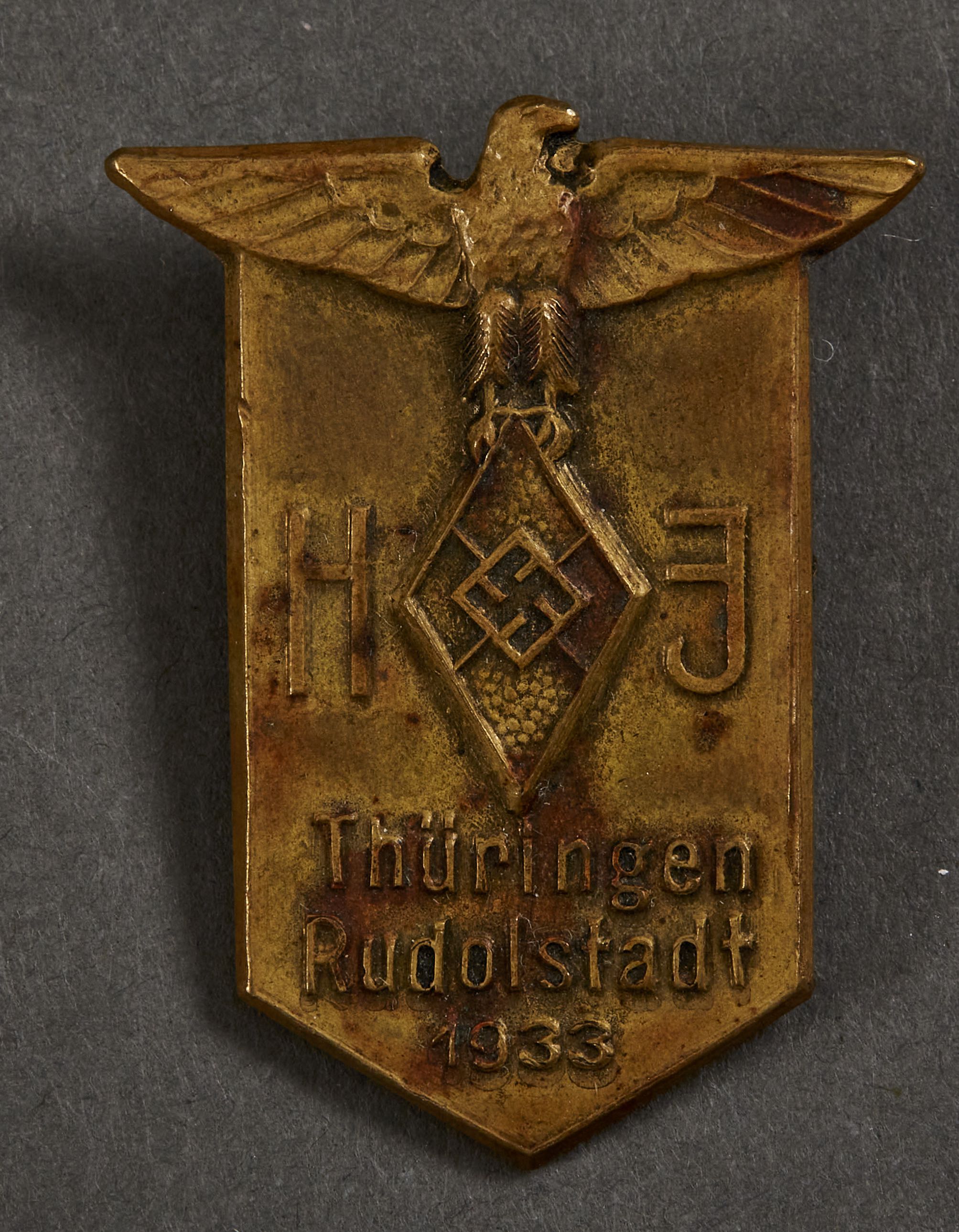 HJ Thüringen Rudolstadt 1933 Tinnie #15603 