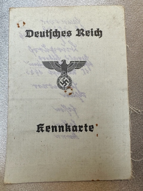 Deustches Reich Kennkarte #16501 