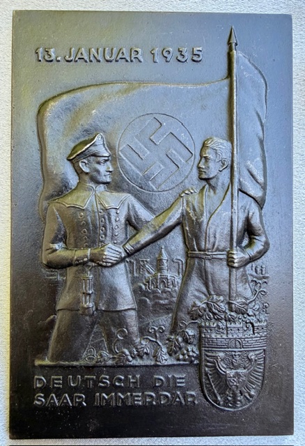 Saar Reunification Plaque #20075 