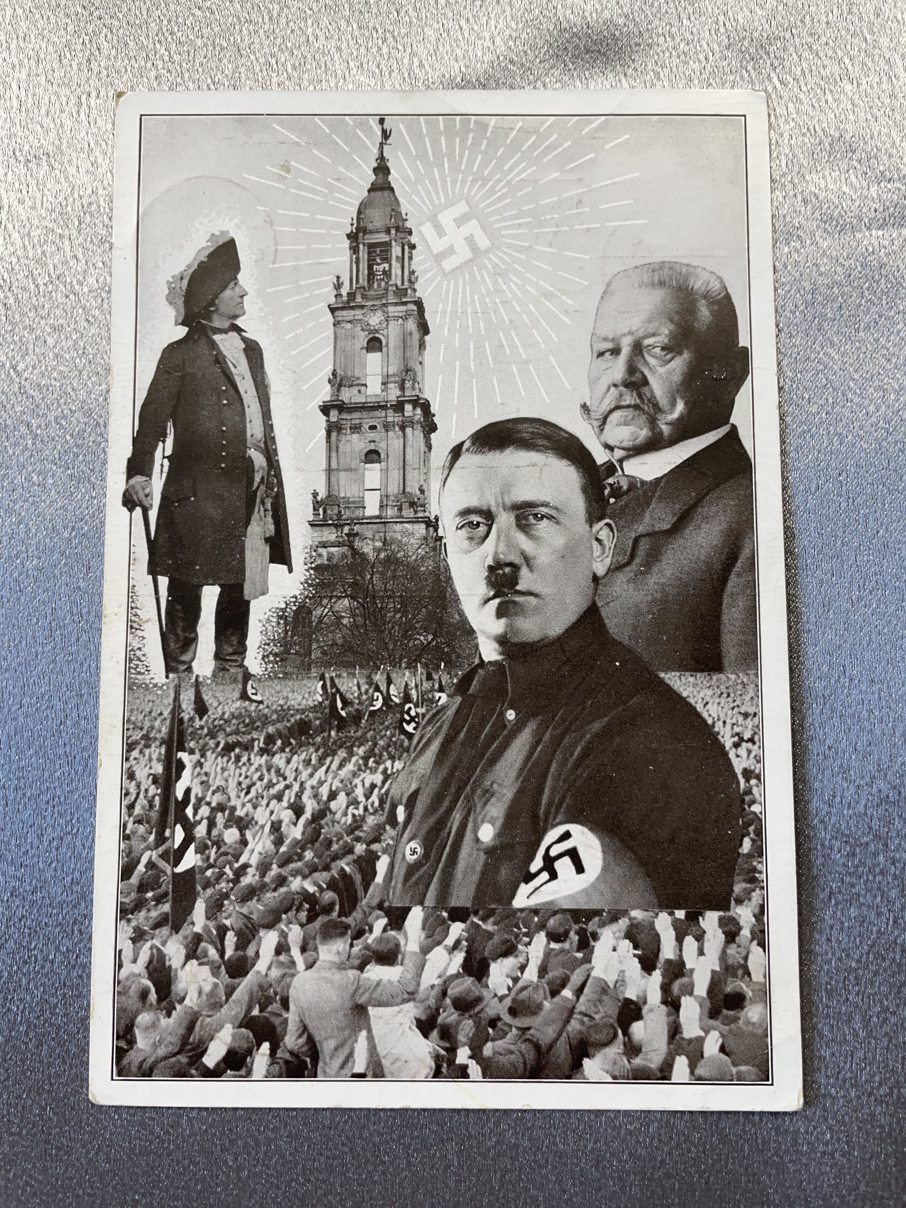 Hitler Hindenburg Postcard #15029 