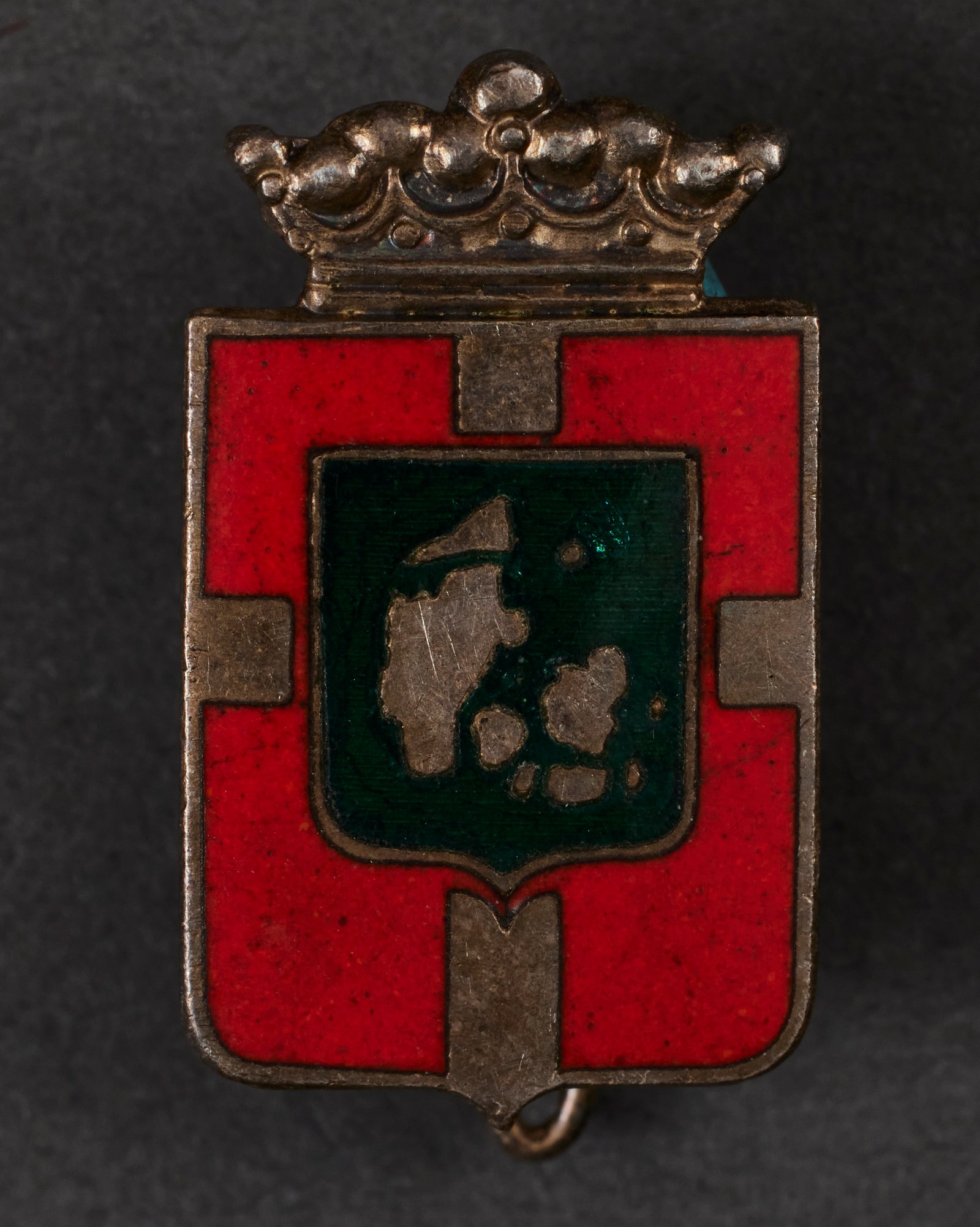 Danish Royal Map Badge #22523 