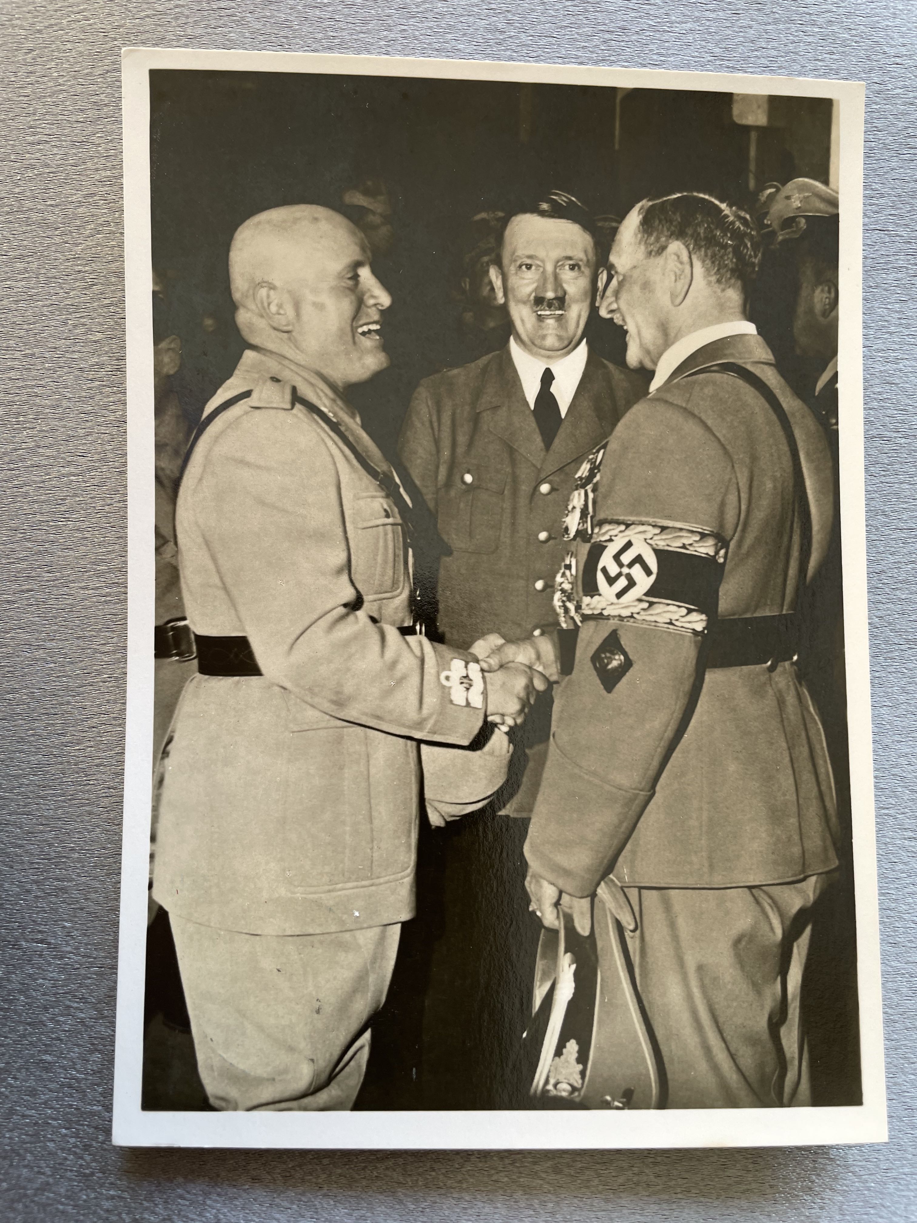 Hitler Mussolini von Epp Postcard, from Karl Hennig Collection #14982 
