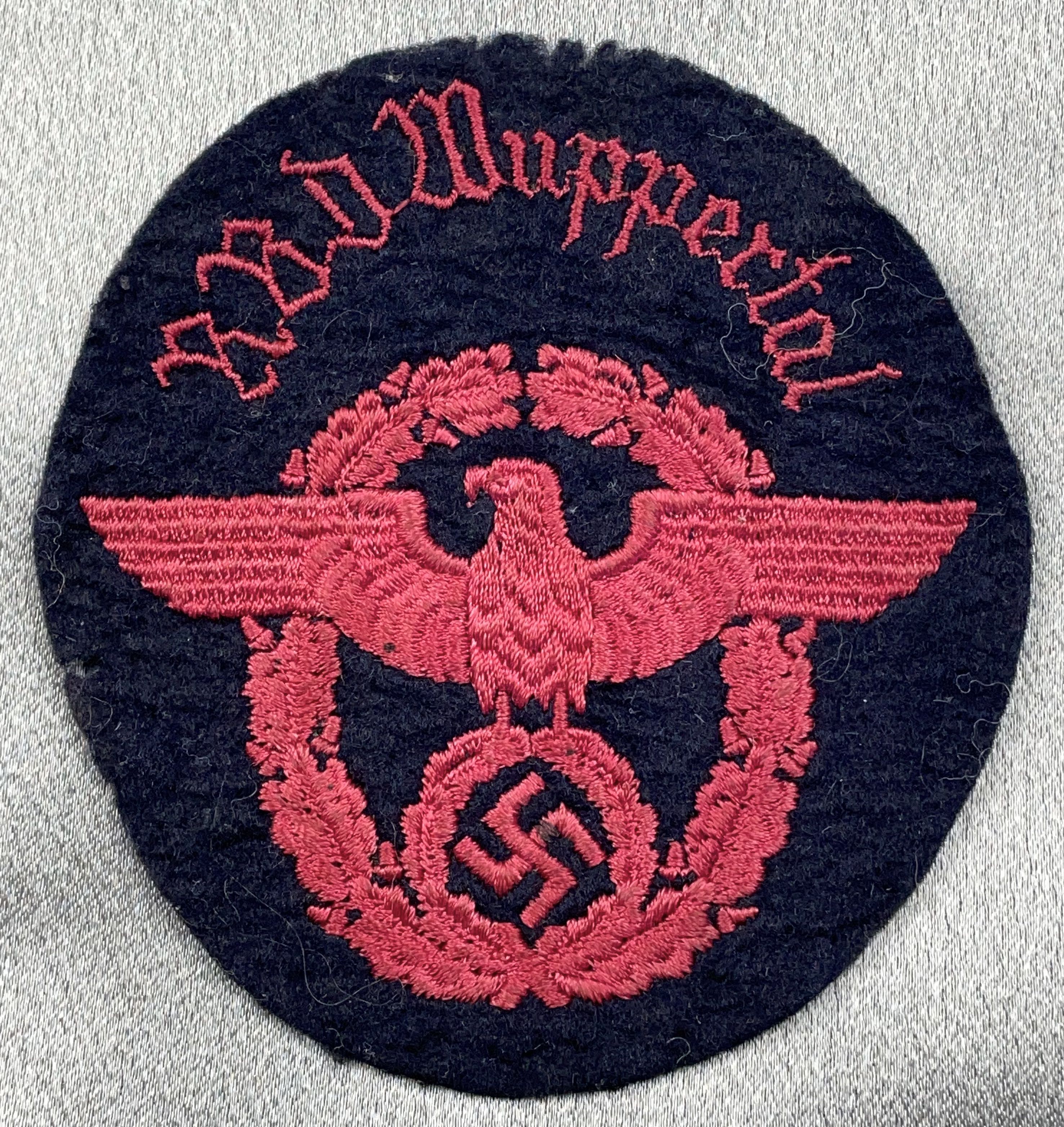 Reichsbahn Wuppertal Fire Police Insignia #15943 