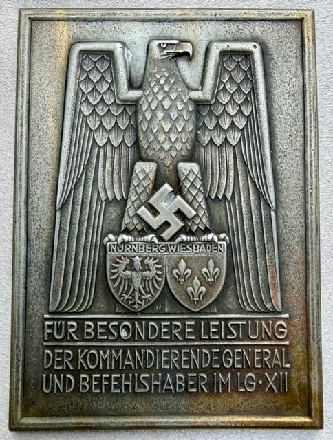 Plaque for Special Achievement in Air District XII #20094 