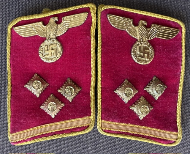 Reichsleitung Obereinsatzleiter Collar Tabs #21914 