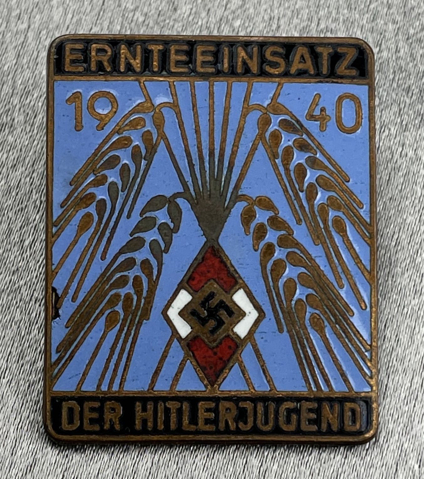 Ernteeinsatz der Hitlerjugend 1940 Badge #15334 