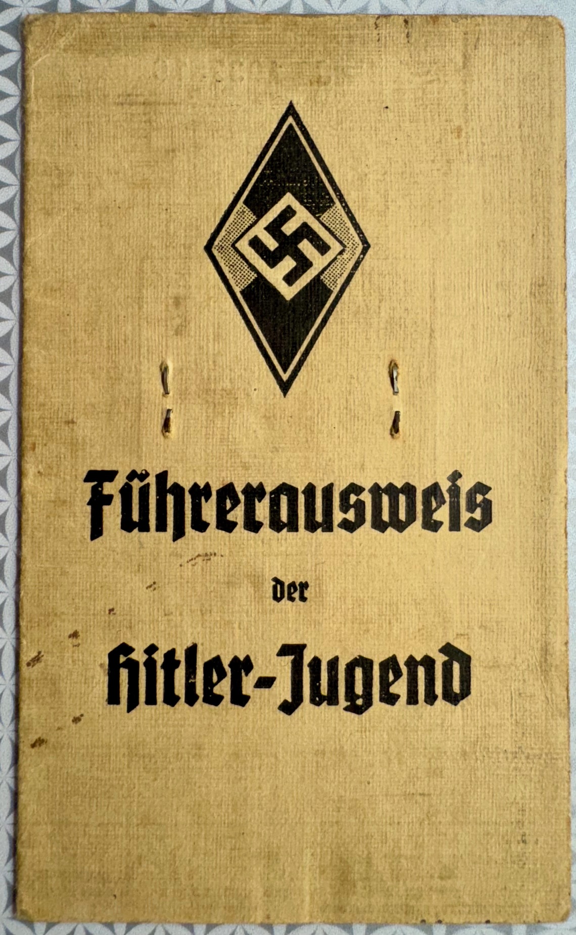 HJ Marine Führerausweis der Hitler-Jugend #17475 