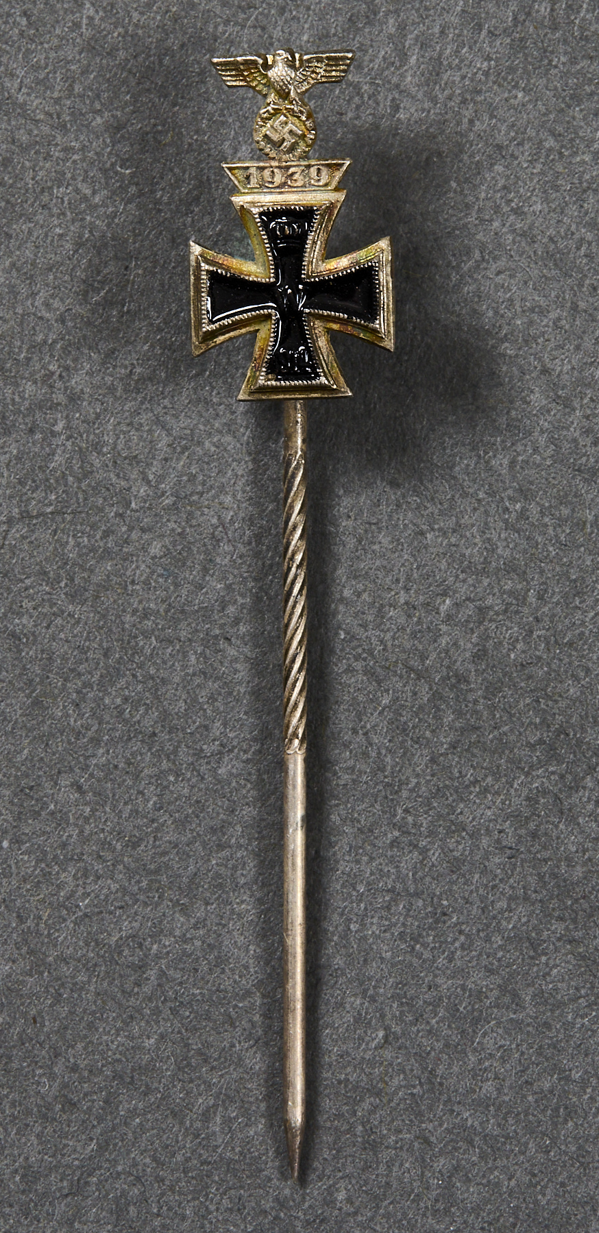 WWI Iron Cross 2nd Class with 1939 Clasp Stickpin #22327 