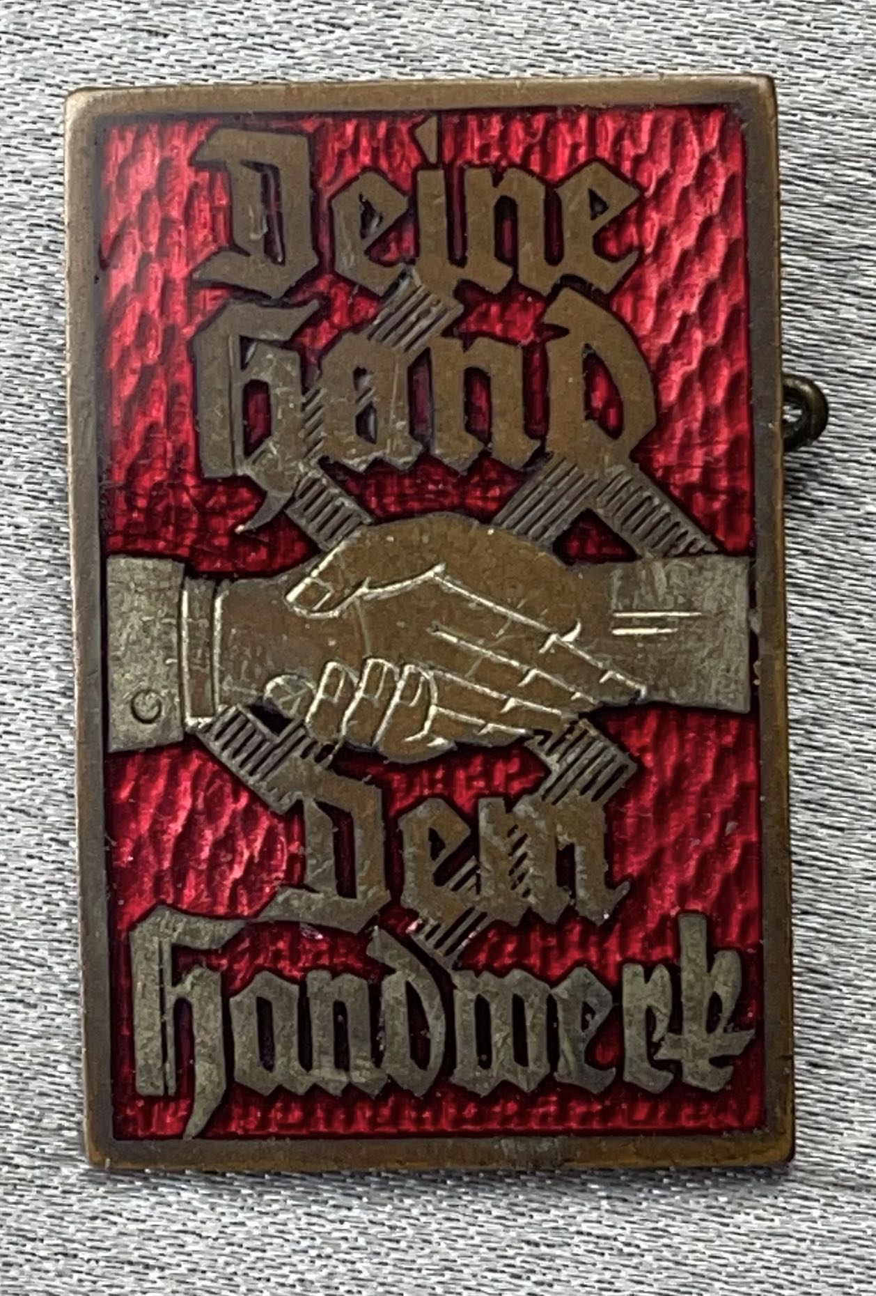Deine Hand dem Handwerk Badge #15676 