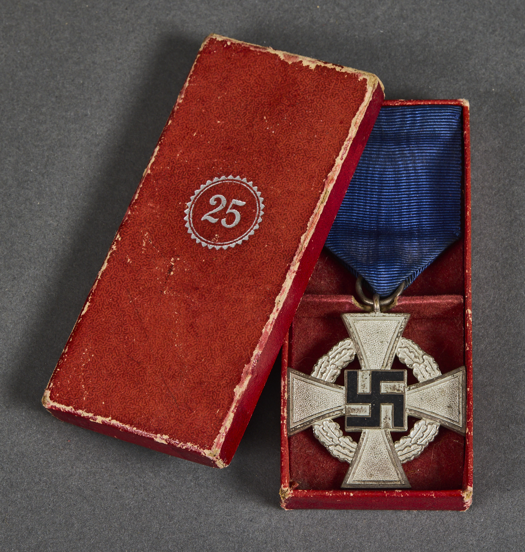 25 Year Faithful Service Cross, cased #21784 