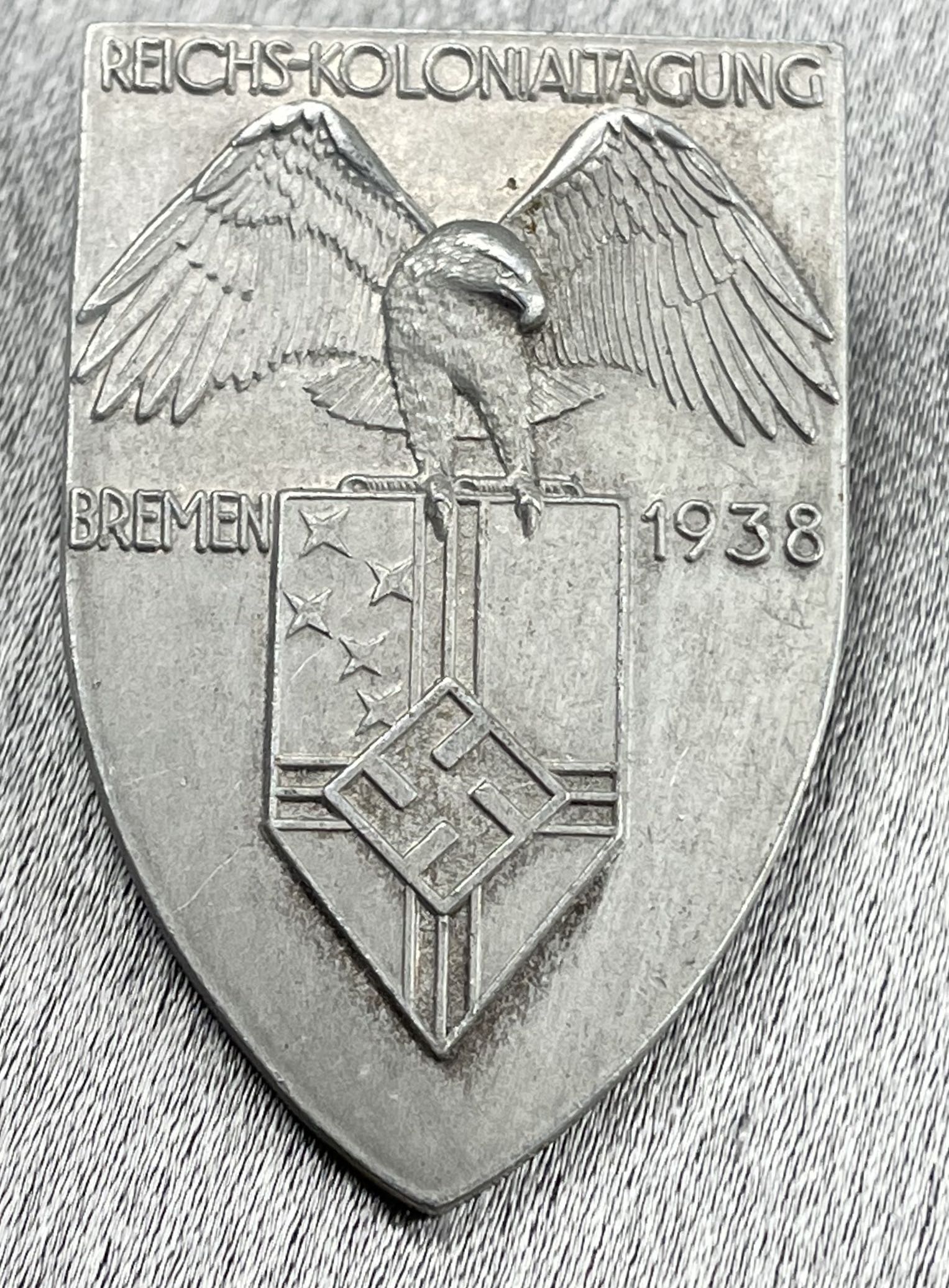 Reichs - Kolonialtagung Bremen 1938 Tinnie #15273 