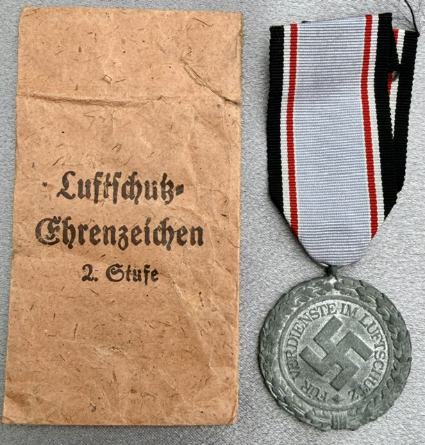 Luftschutz 2nd Class Medal #20538 