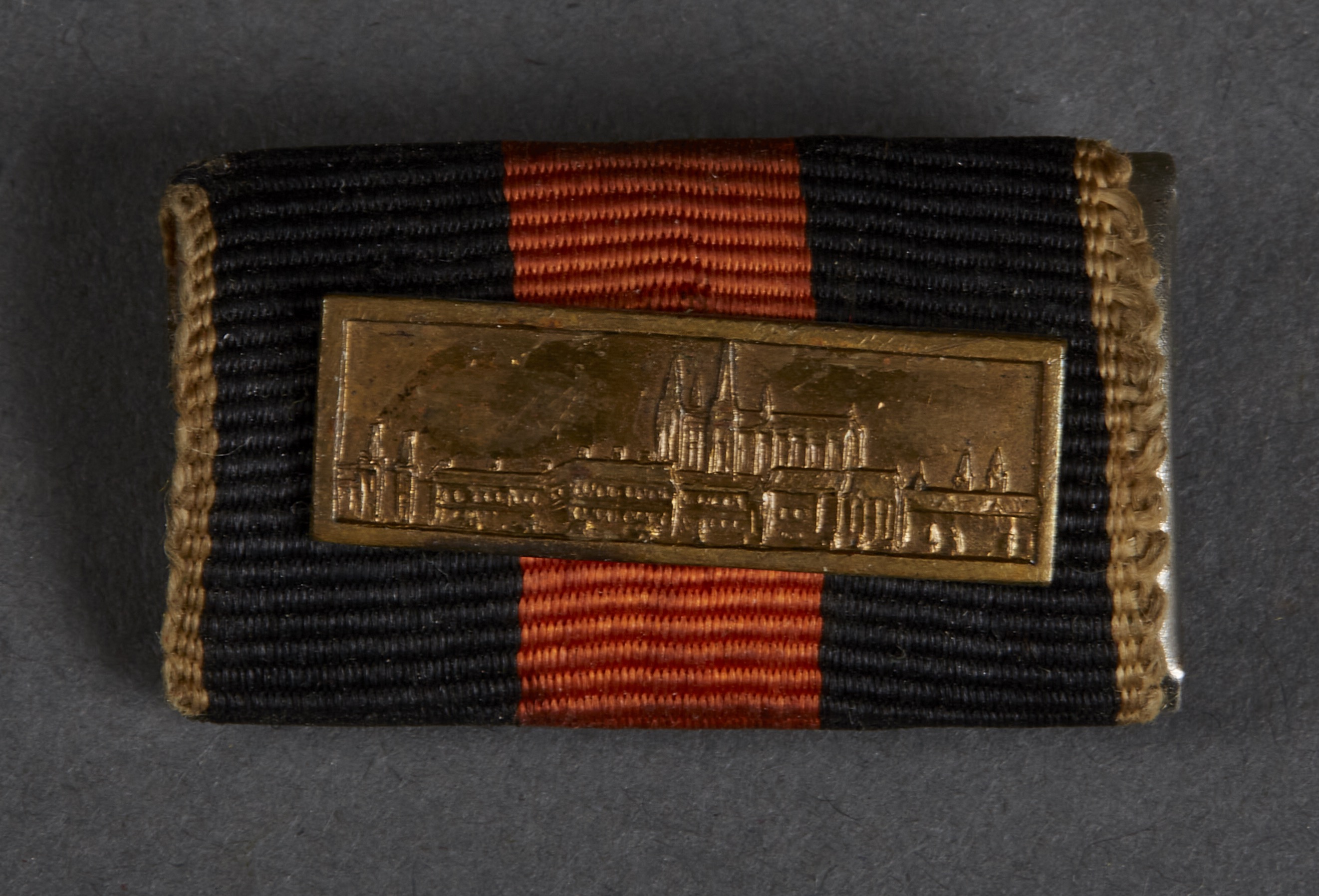 Czech Annexation Ribbon Medal with Prague Bar #16197 