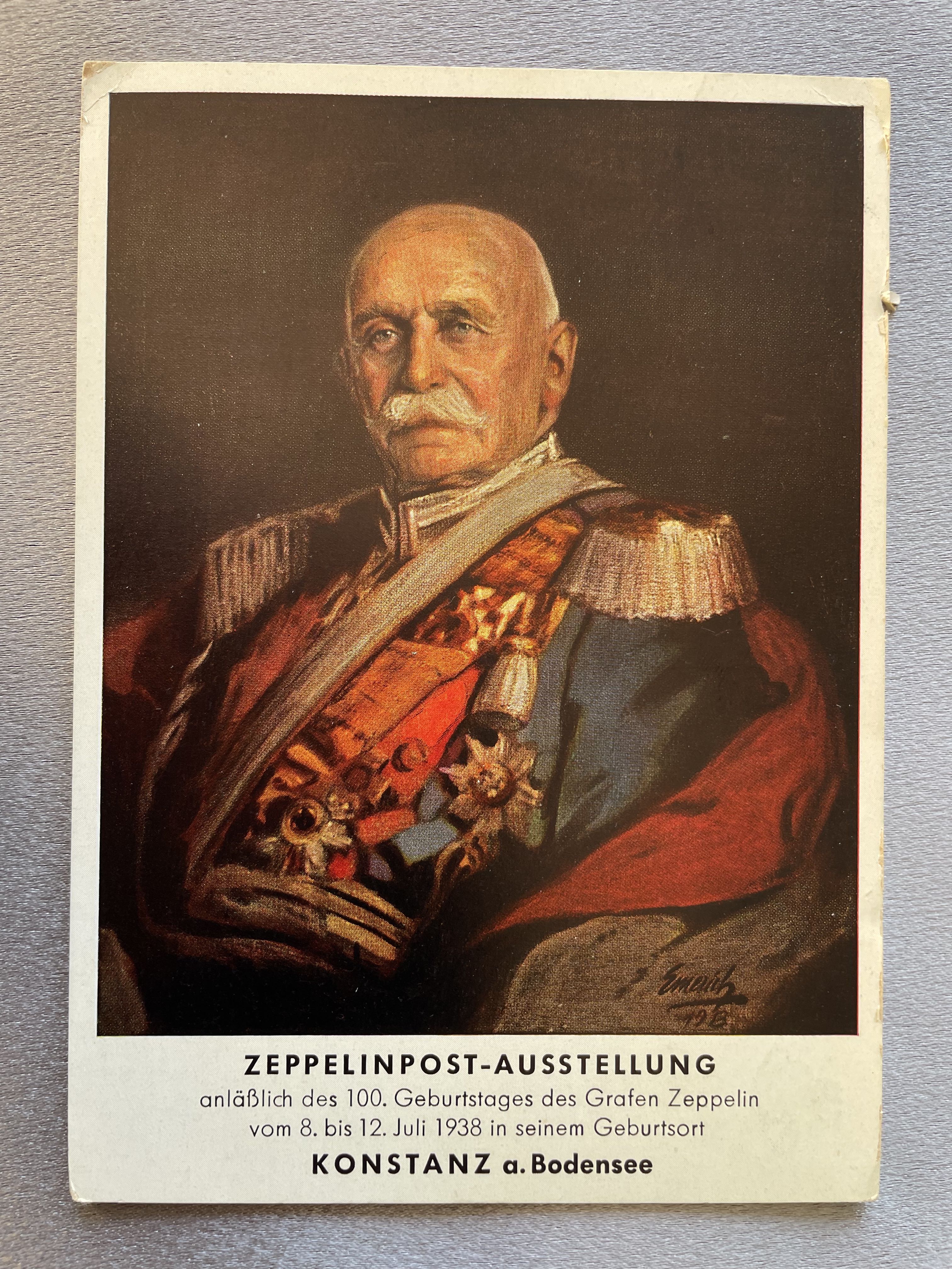 Zeppelinpost Ausstellung Postcard #15000 