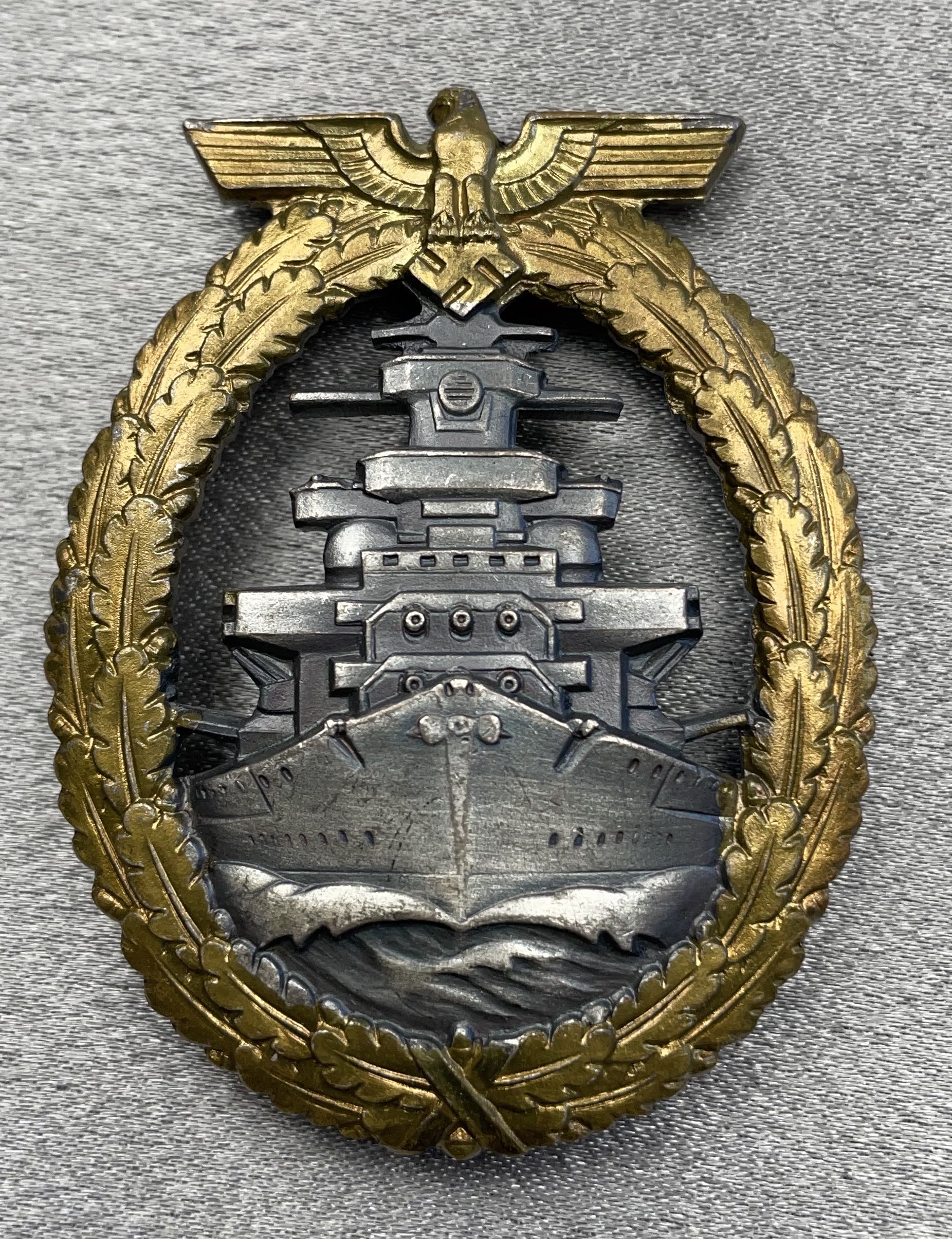 Kriegsmarine High Seas Fleet Badge #15418 