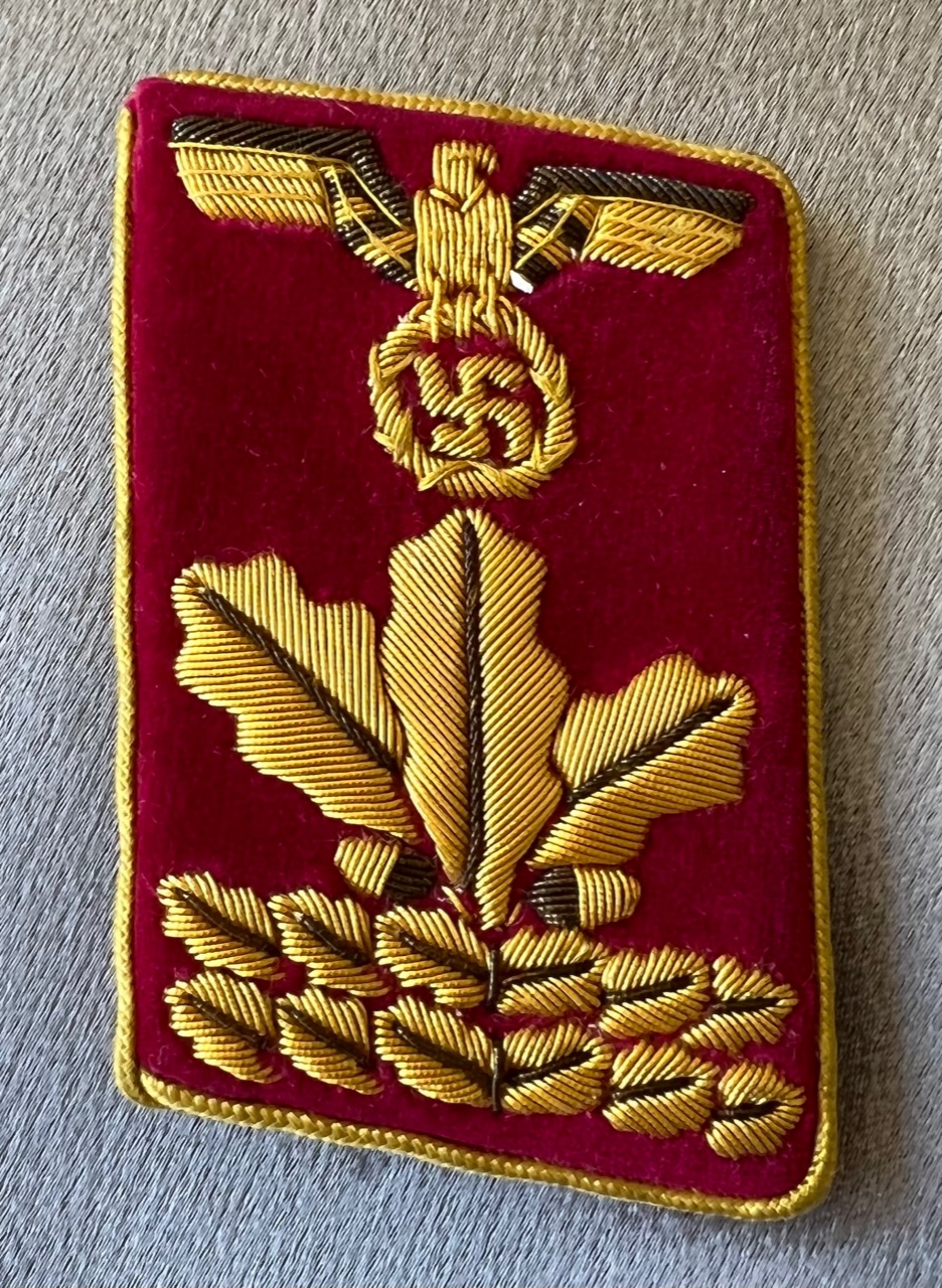 Reichsleitung Hauptdienstleiter Collar Tab #16024 