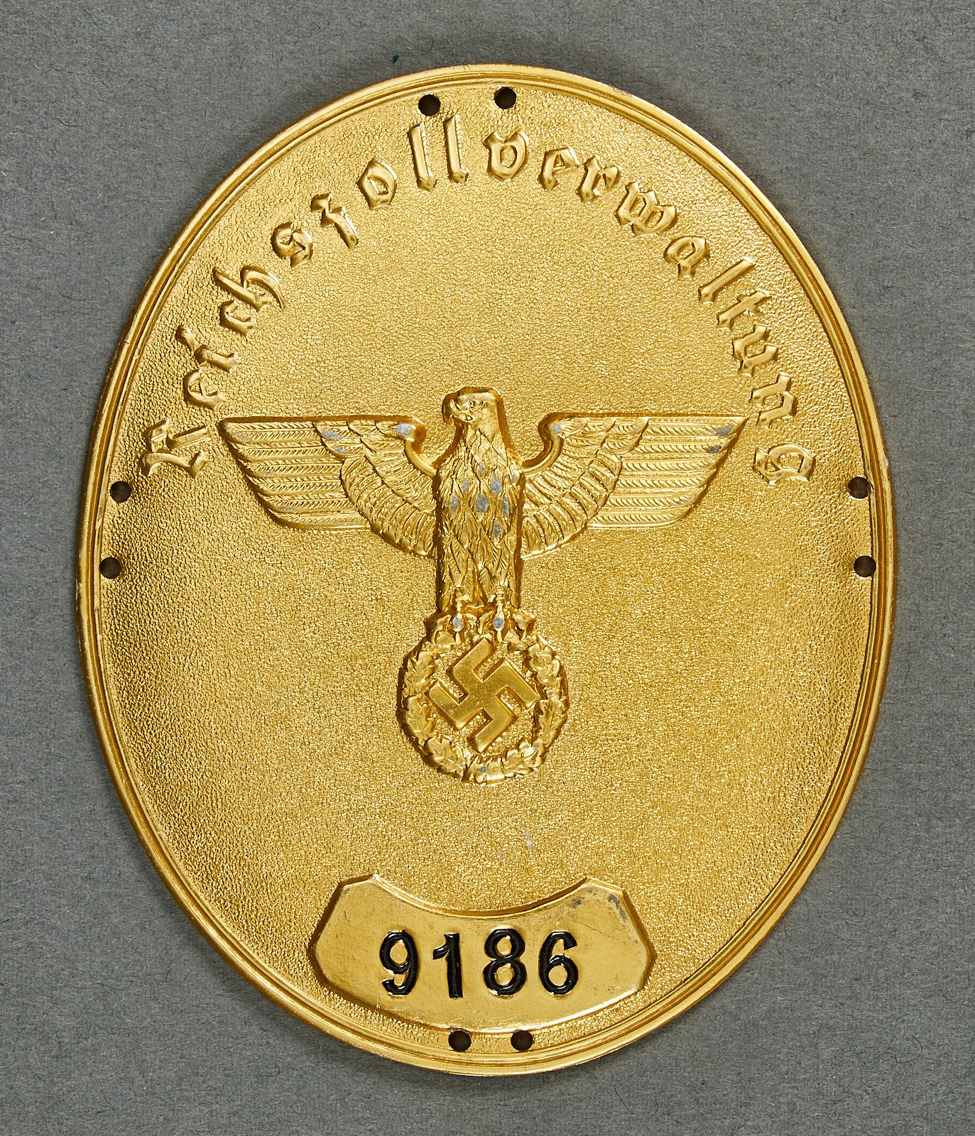 Reichsfinanzverwaltung Zollgrenzschutz Badge #22424 