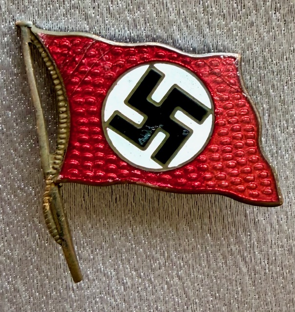 Enamel Swastika Flag Pin #20447 