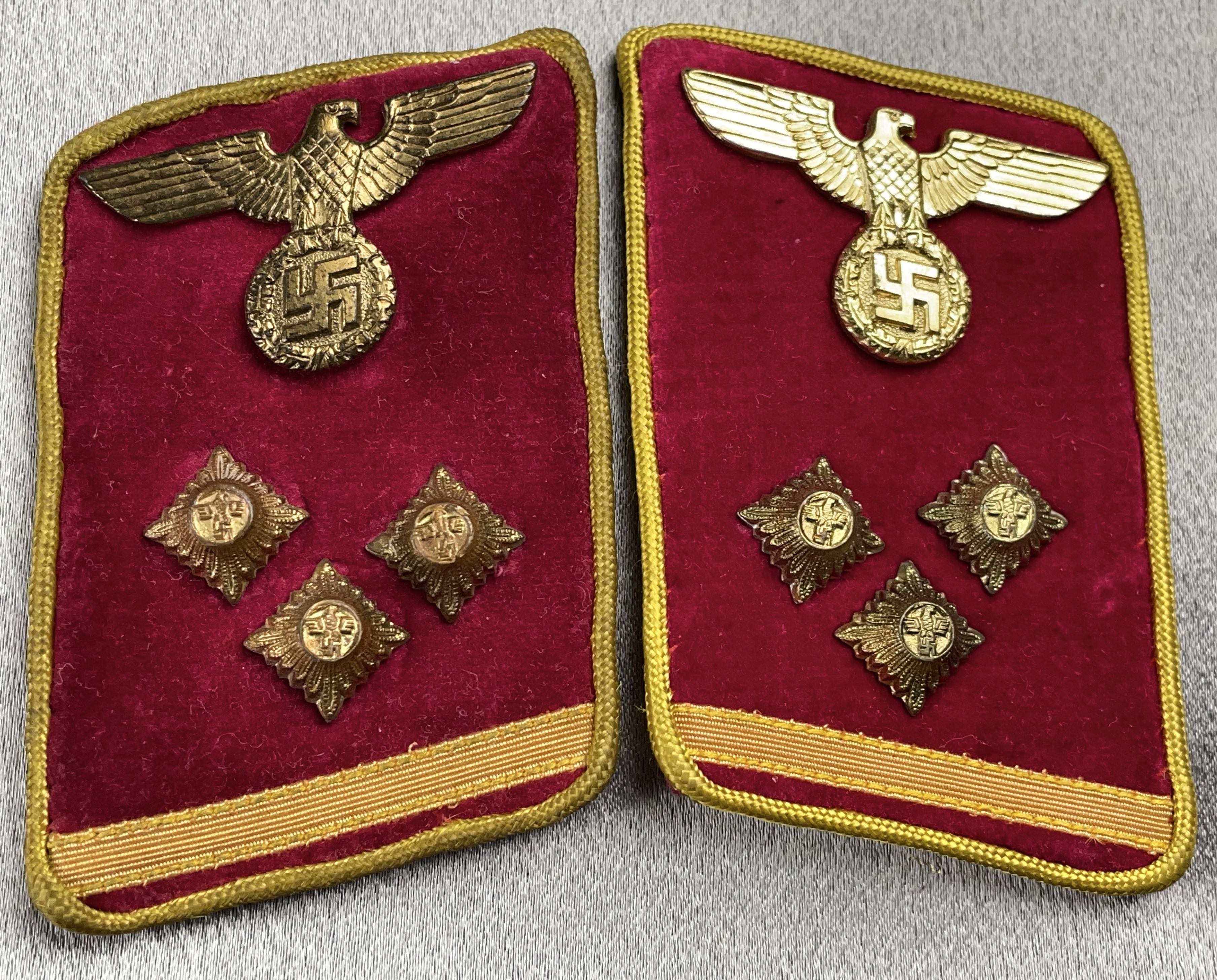 Reichleitung Obereinsatzleiter Collar Tabs #15956 