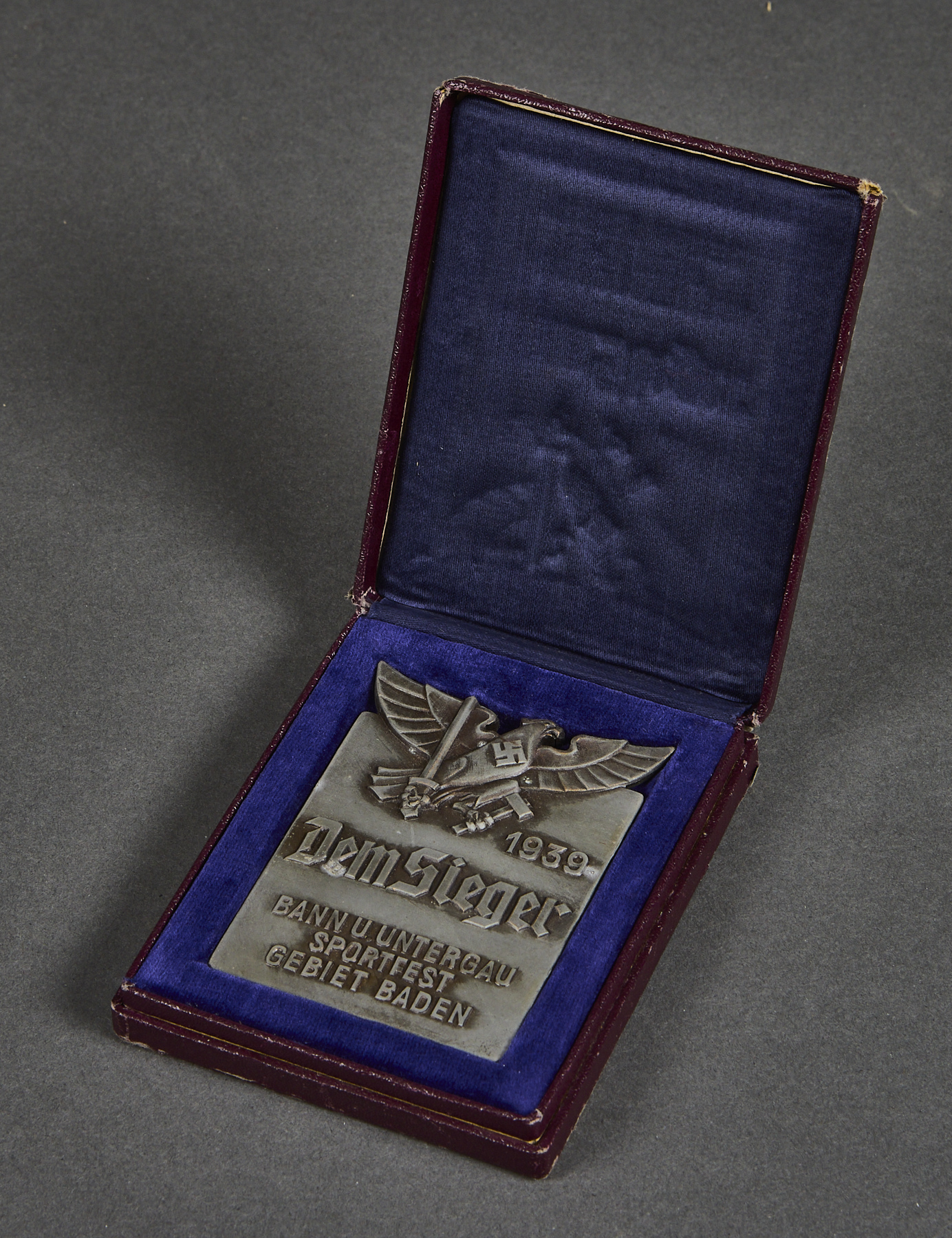 HJ Winners Plaque, Cased #21652 