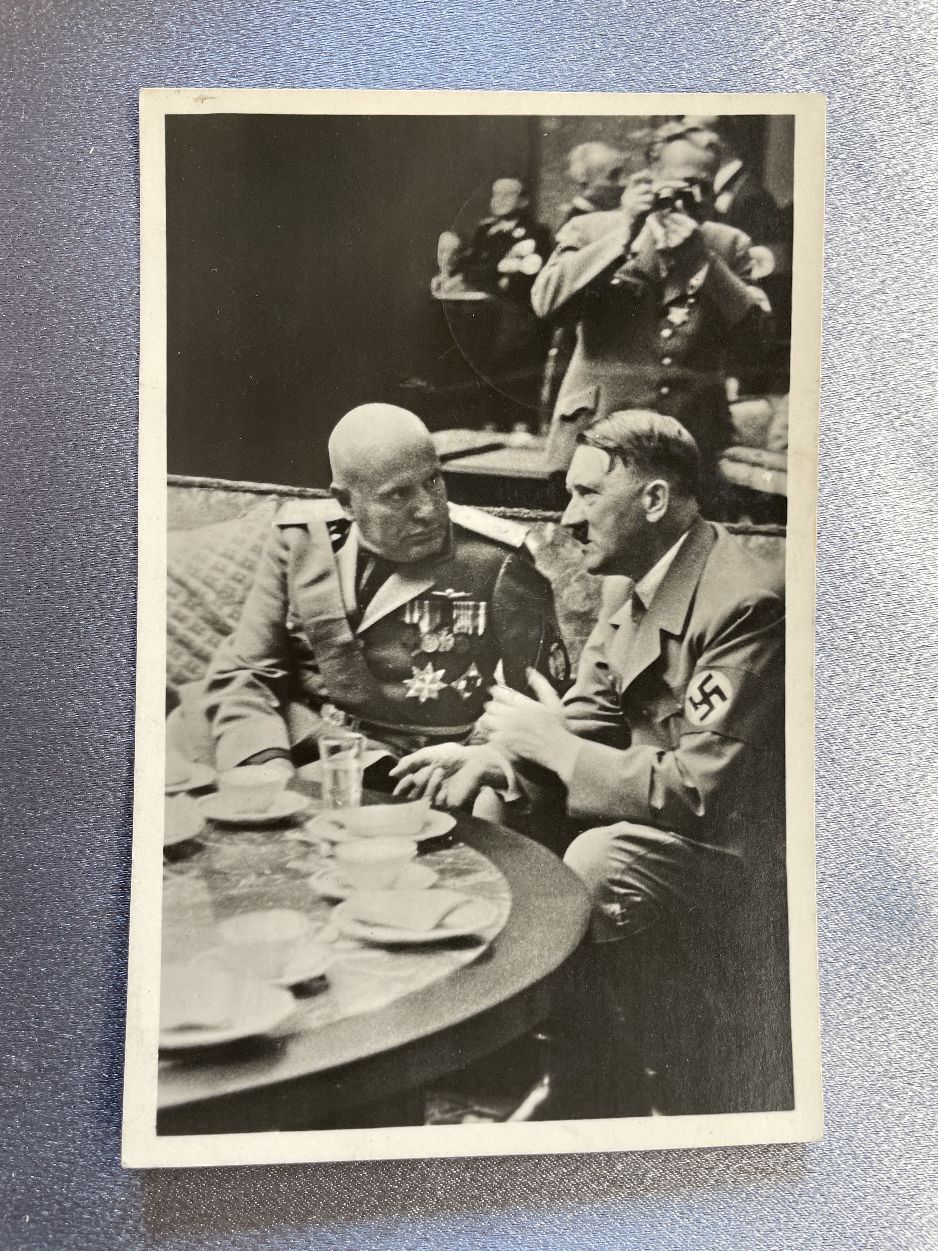 Hitler Mussolini Postcard #15147 